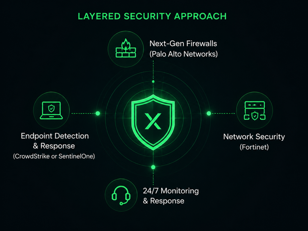 layered security approach diagram